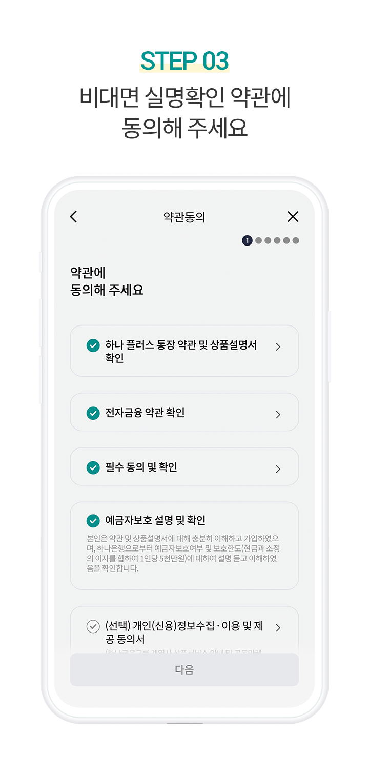 Step 3. 비대면 실명확인 약관에 동의해 주세요
